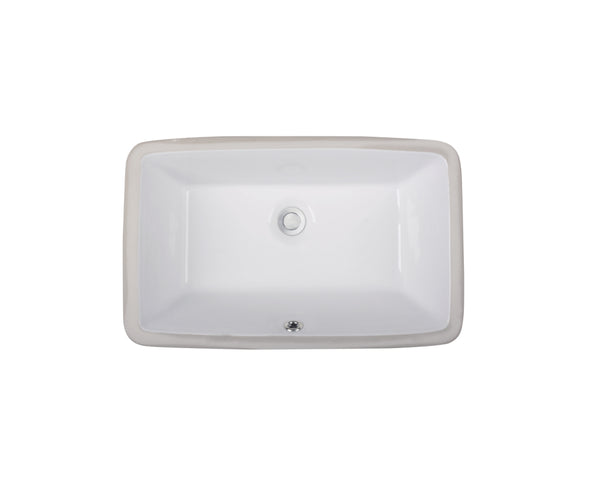 えいです LVU1811W - Rectangular Ceramic Sink-White - Legend