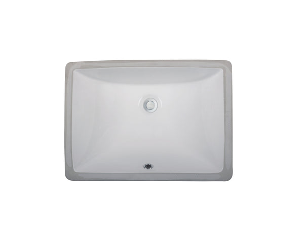 けいです LVU1813W - Rectangular Ceramic Sink-White - Legend