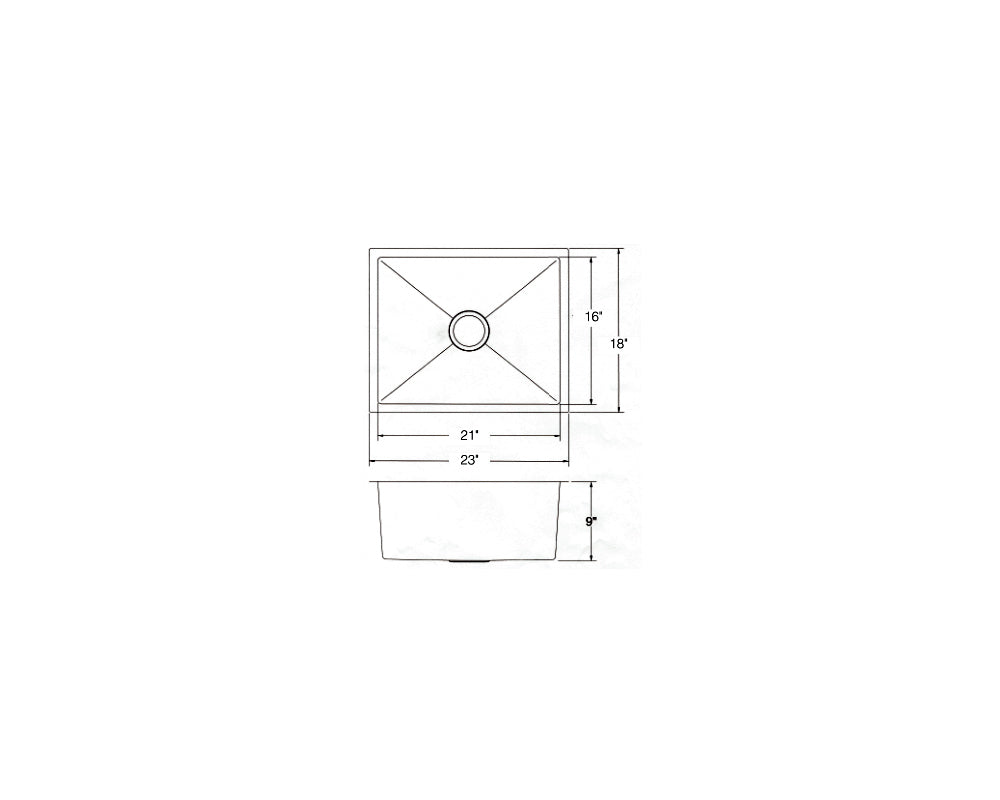 KGU23189W - Granite Composite 23" - White