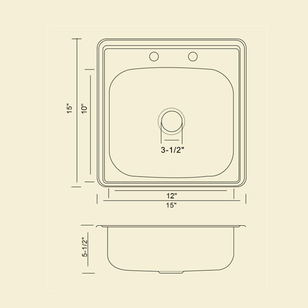 KST15156-2 - Top Mount S.S. Bar