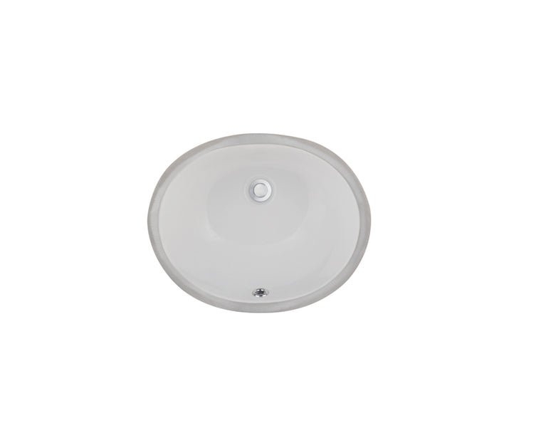 LVU1311W - Oval Vanity Sink - White 13x11