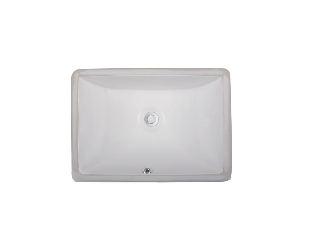 LVU1611W - Rectangular Ceramic Sink-White