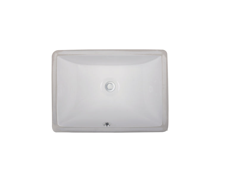 LVU1813W - Rectangular Ceramic Sink-White - Legend