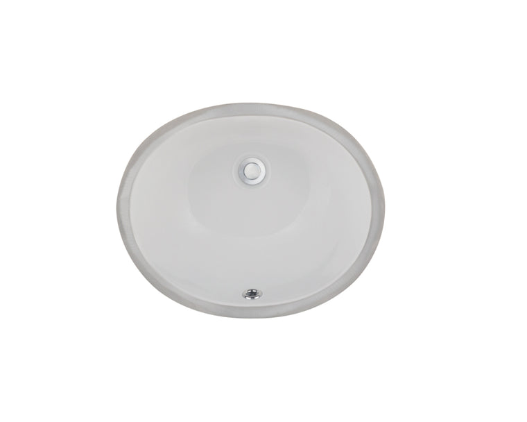 LVU1613W - Oval Vanity Sink - White