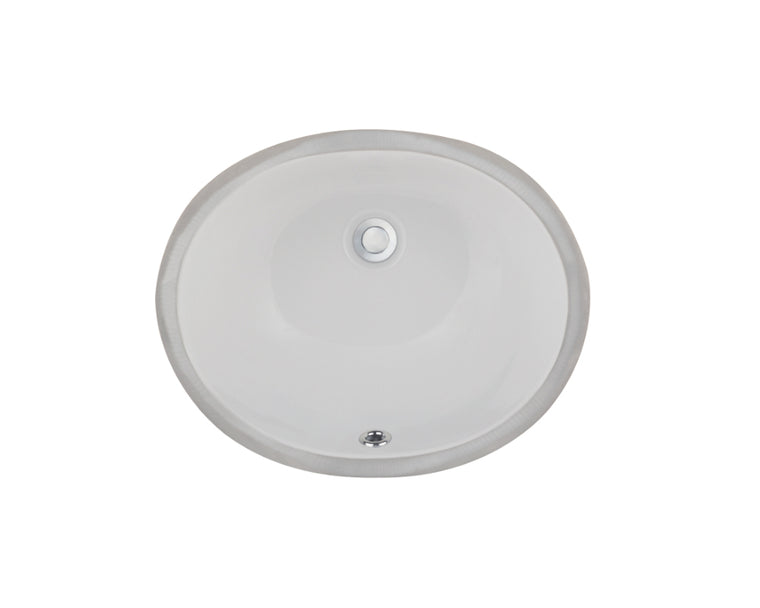 LVU1714W - Oval Vanity Sink - White