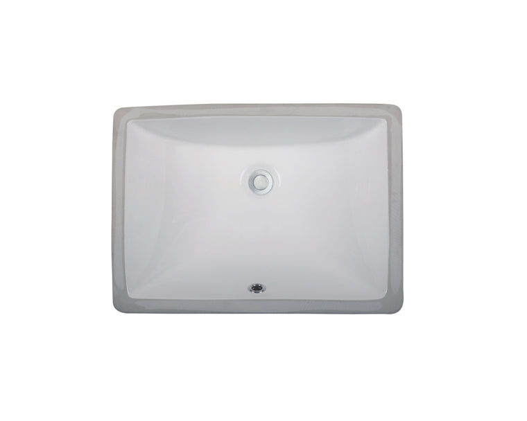 LVU1813W - Rectangular Ceramic Sink-White